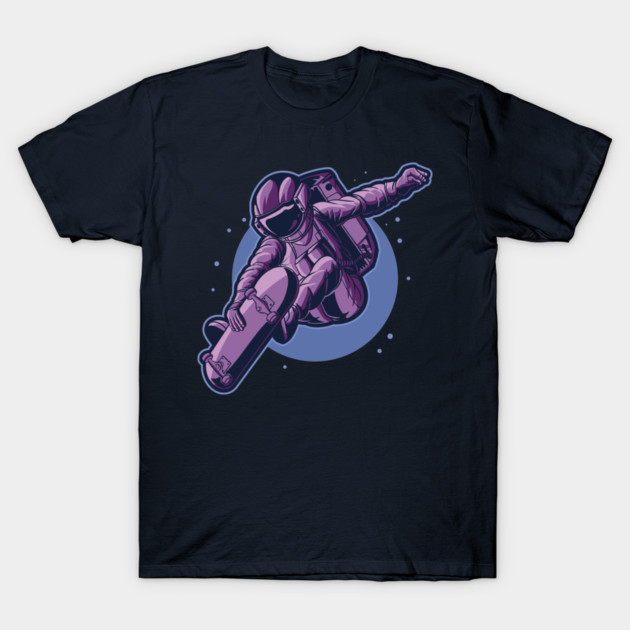 Space Skating T-Shirt by Canossa Graphics