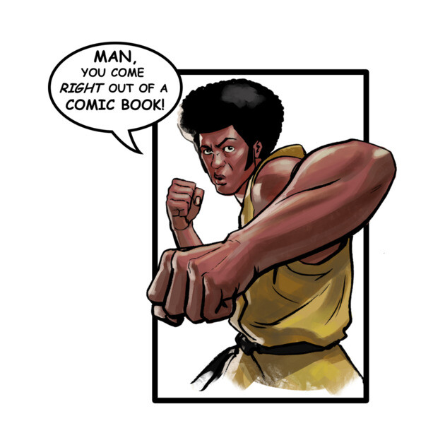 Jim Kelly Comic by ohshirtdotnet