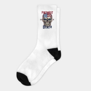 Patriot Even In Death July 4th Socks