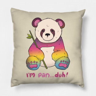 Pan Pride Panda Pillow