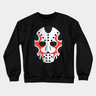 Hockey Goalie, Mask, Sports, Design, Artwork, Vector, Graphic Crewneck Sweatshirt