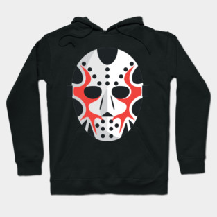 Hockey Goalie, Mask, Sports, Design, Artwork, Vector, Graphic Hoodie
