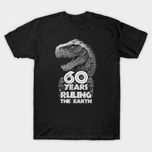 60th Anniversary - Dinosaur Lovers Birthday T-Shirt