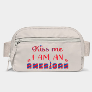 Kiss me I am an American Bag