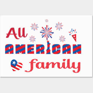 All American family Posters and Art