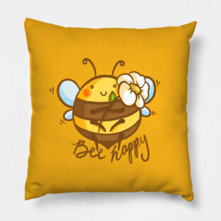 Bee Happy Pillow