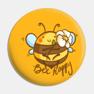 Bee Happy Pin