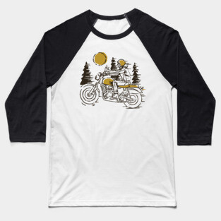 Classic Biker Baseball T-Shirt