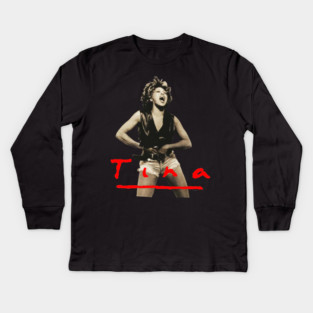 Tina turner we love you Kids Long Sleeve T-Shirt