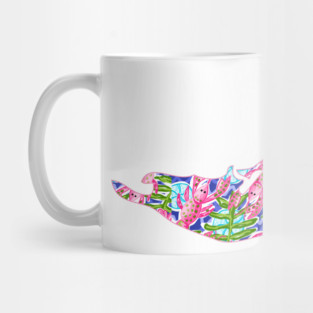 Preppy Nantucket Pink Lobster Design Mug