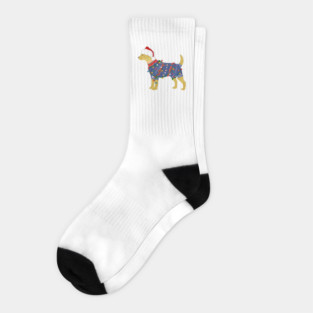Yellow Lab Ugly Christmas Sweater Socks