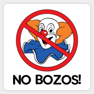 NO BOZOS! Sticker