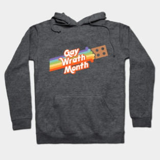Gay Wrath Month (Pride Brick) Hoodie