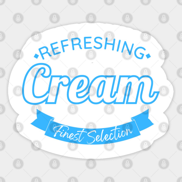 Finest Quality Cream Sticker by WarFX Designs