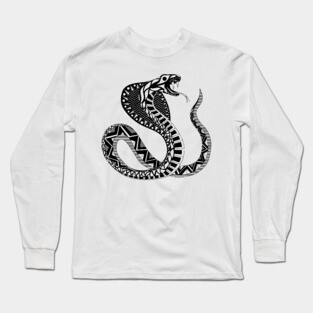 snake cobra ecopop Long Sleeve T-Shirt