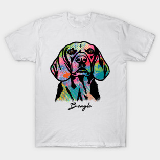 Beagle Dog - Tie Dye Color T-Shirt
