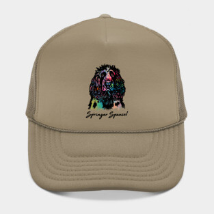 Springer Spaniel Dog - Tie Dye Color Hat