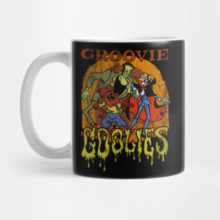 Groovy Retro Cartoon Monster Band Mug
