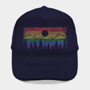 Rainbow Scenery Hat