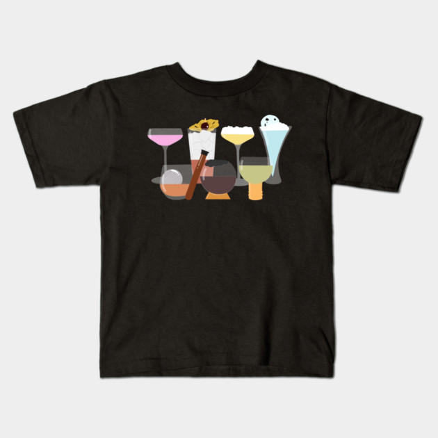 Sublight cocktails Kids T-Shirt by littlesparks