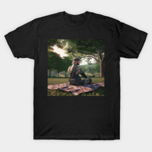 Solid Snake At A Park T-Shirt
