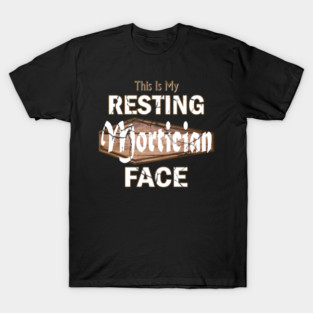 Resting Mortician Face Funny Coffin T-Shirt