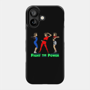 Fight The Power (with text) Phone Case