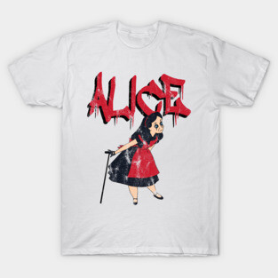 Alice In Wonderland Vs Alice Cooper T-Shirt