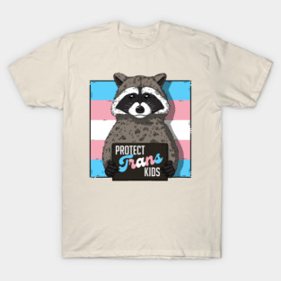 Baby Raccoon Protect Trans Kids T-Shirt