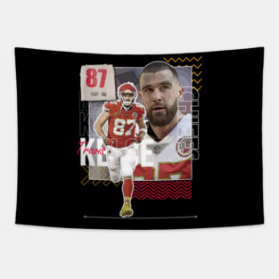 Travis Kelce football Paper Poster Chiefs 6 Tapestry