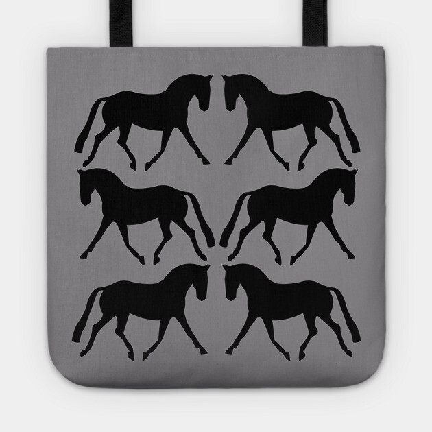 Dressage Horse Pattern Tote by DickinsonDesign