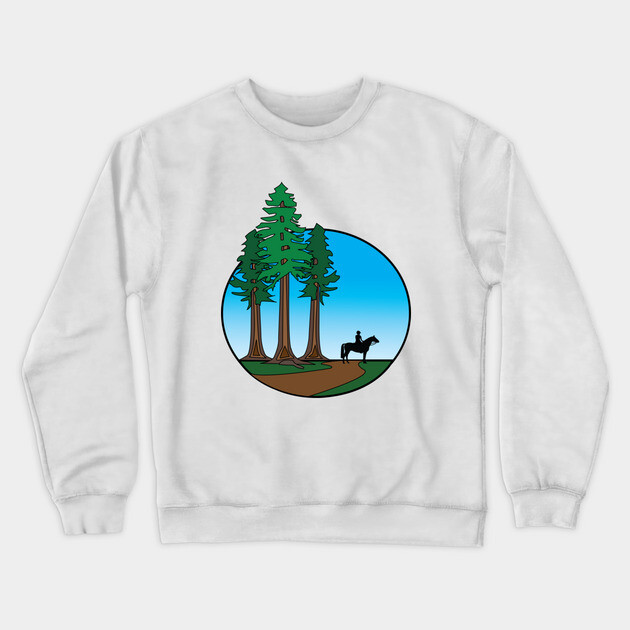 Adventure in the Redwoods Crewneck Sweatshirt by DickinsonDesign