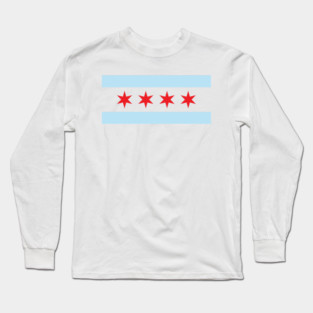 Chicago Flag Long Sleeve T-Shirt