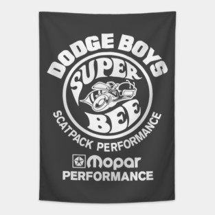 Dodge Boys Scatpack Performance Super Bee Tapestry