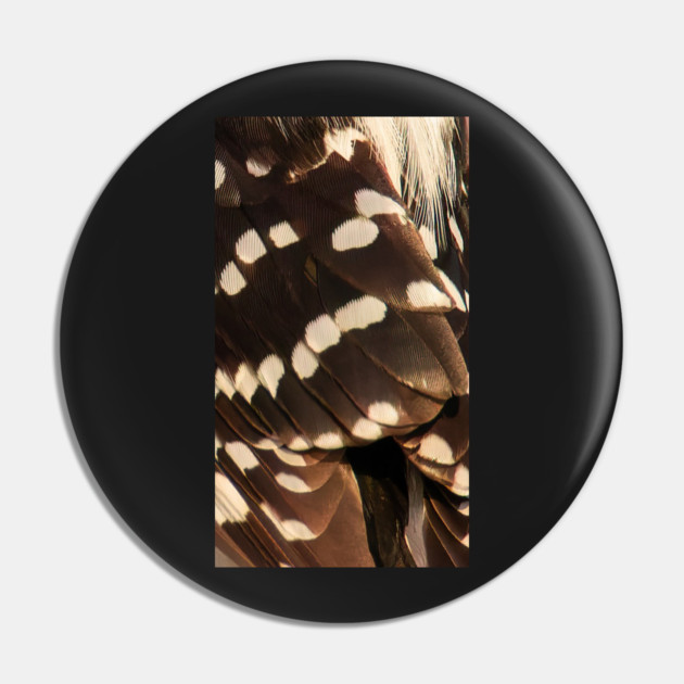 Feathers of a Downy Woodpecker Pin by BirdsnStuff