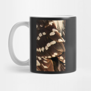 Feathers of a Downy Woodpecker Mug
