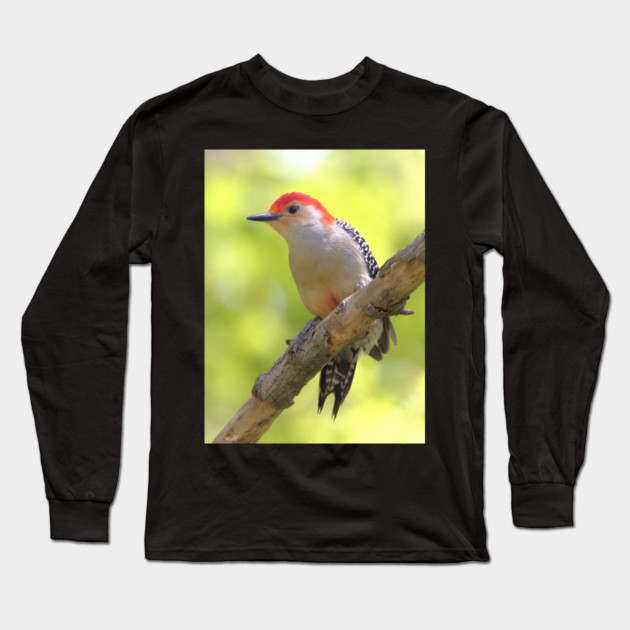 Red bellied woodpecker Long Sleeve T-Shirt by BirdsnStuff
