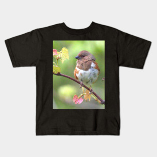 Eastern Towhee Kids T-Shirt