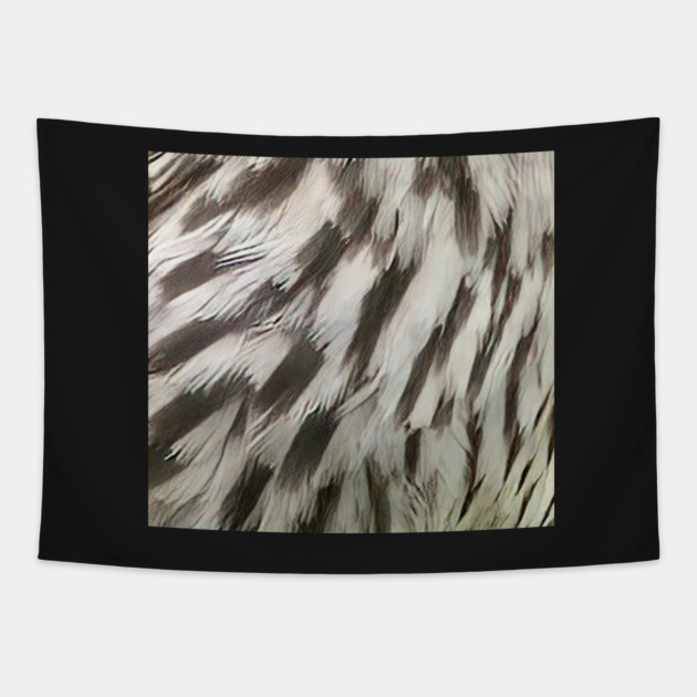 Feathers of a female Red Winged Blackbird Tapestry by BirdsnStuff