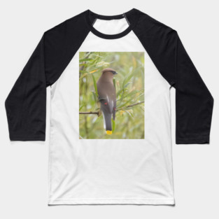 Cedar Waxwing in a tree Baseball T-Shirt