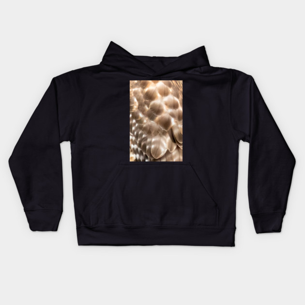 Feathers of a Red Shouldered Hawk Kids Hoodie by BirdsnStuff