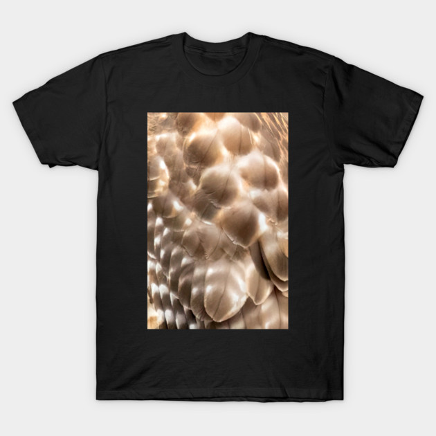 Feathers of a Red Shouldered Hawk T-Shirt by BirdsnStuff