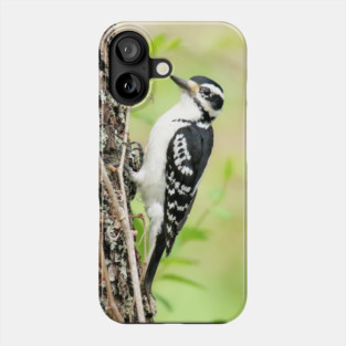 Portrait of a Hairy Woodpecker 2-Female Phone Case
