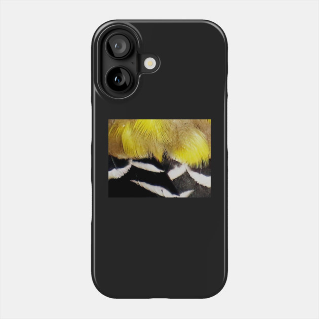 Feathers of a American Goldfinch Phone Case by BirdsnStuff