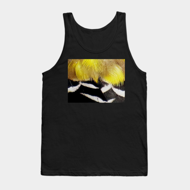 Feathers of a American Goldfinch Tank Top by BirdsnStuff