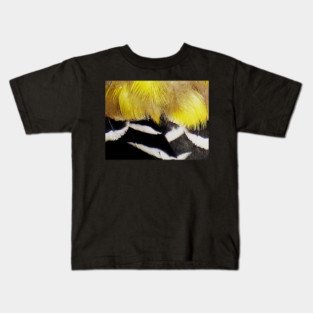 Feathers of a American Goldfinch Kids T-Shirt