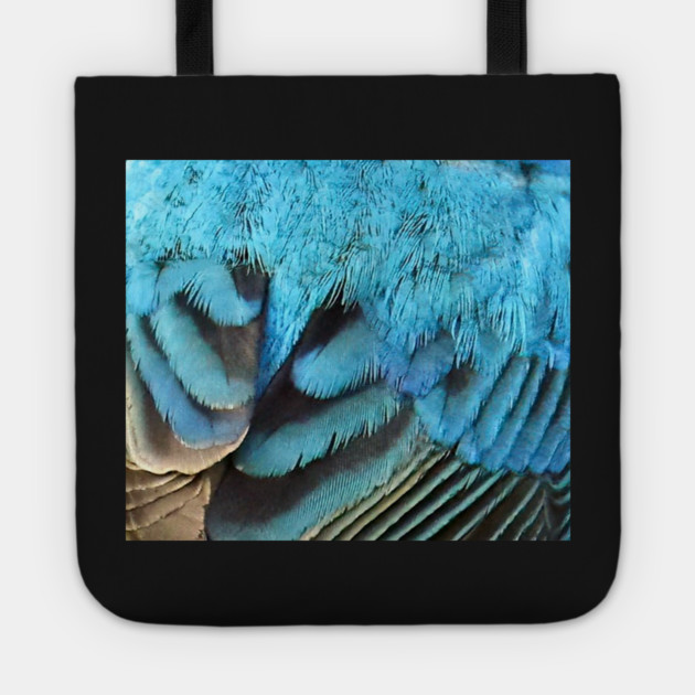 Feathers of a Indigo Bunting Tote by BirdsnStuff