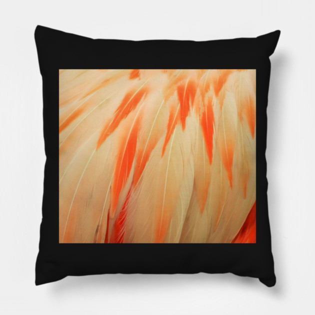 Flamingo Feathers Pillow by BirdsnStuff
