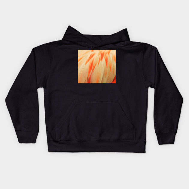 Flamingo Feathers Kids Hoodie by BirdsnStuff