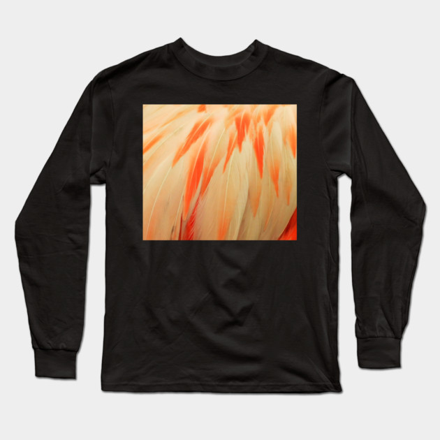 Flamingo Feathers Long Sleeve T-Shirt by BirdsnStuff